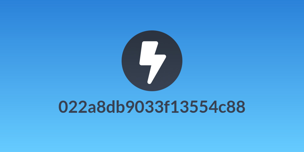 022a8db9033f13554c88