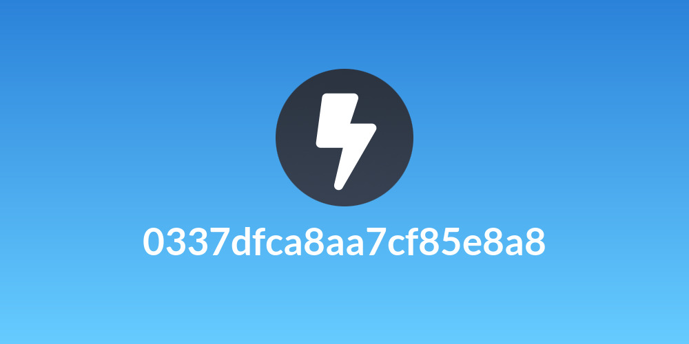 0337dfca8aa7cf85e8a8