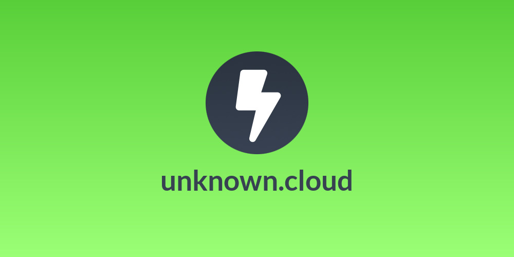 unknown.cloud