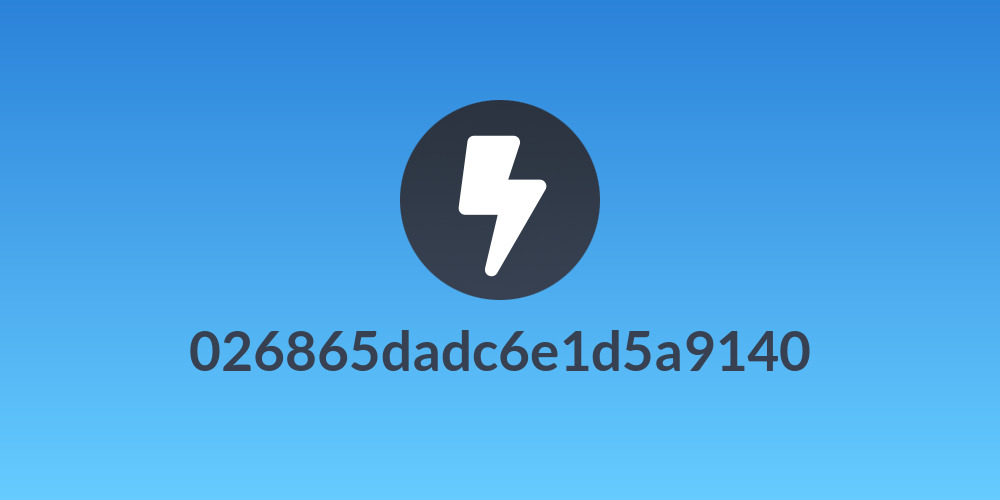 026865dadc6e1d5a9140