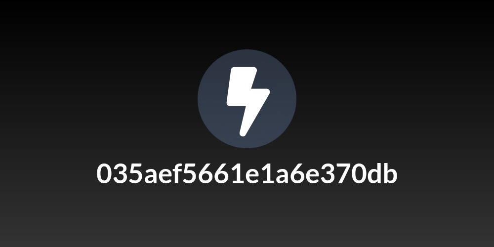 035aef5661e1a6e370db