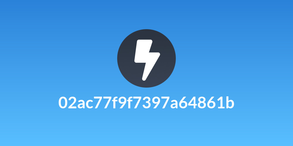 02ac77f9f7397a64861b