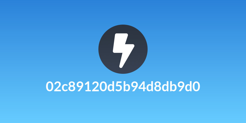 02c89120d5b94d8db9d0