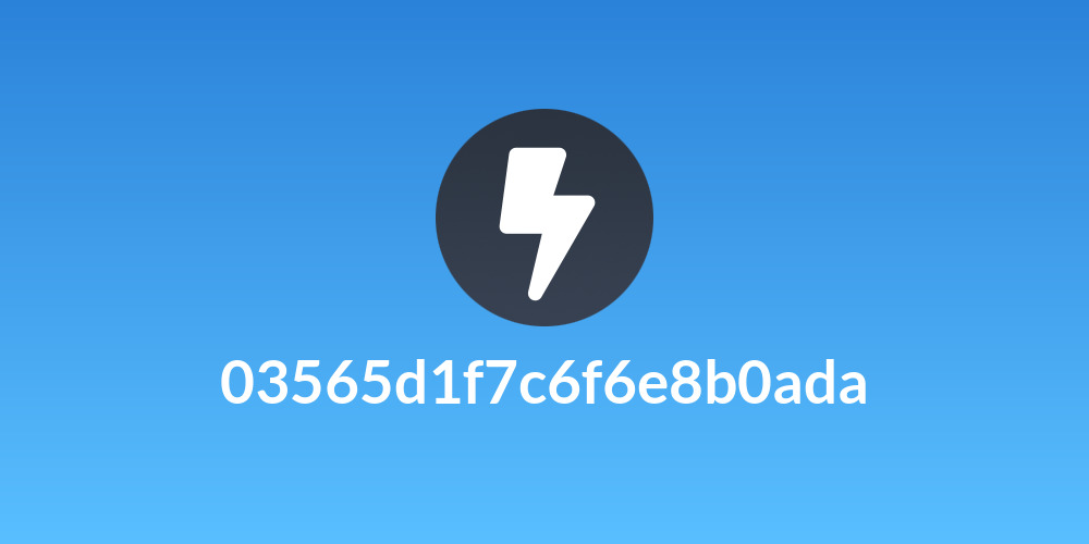 03565d1f7c6f6e8b0ada