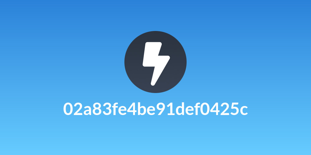 02a83fe4be91def0425c