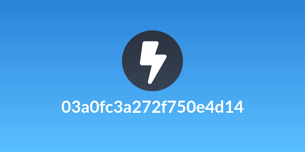 03a0fc3a272f750e4d14