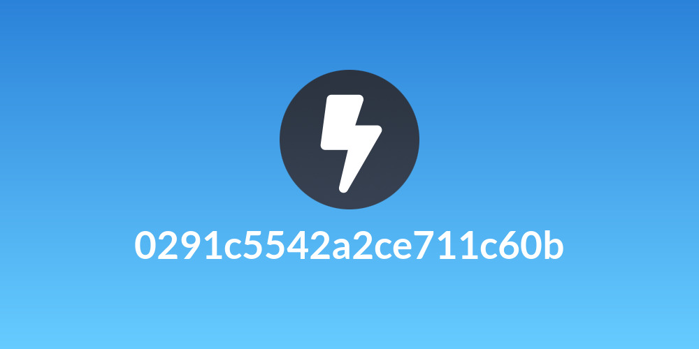 0291c5542a2ce711c60b