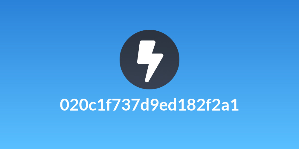 020c1f737d9ed182f2a1