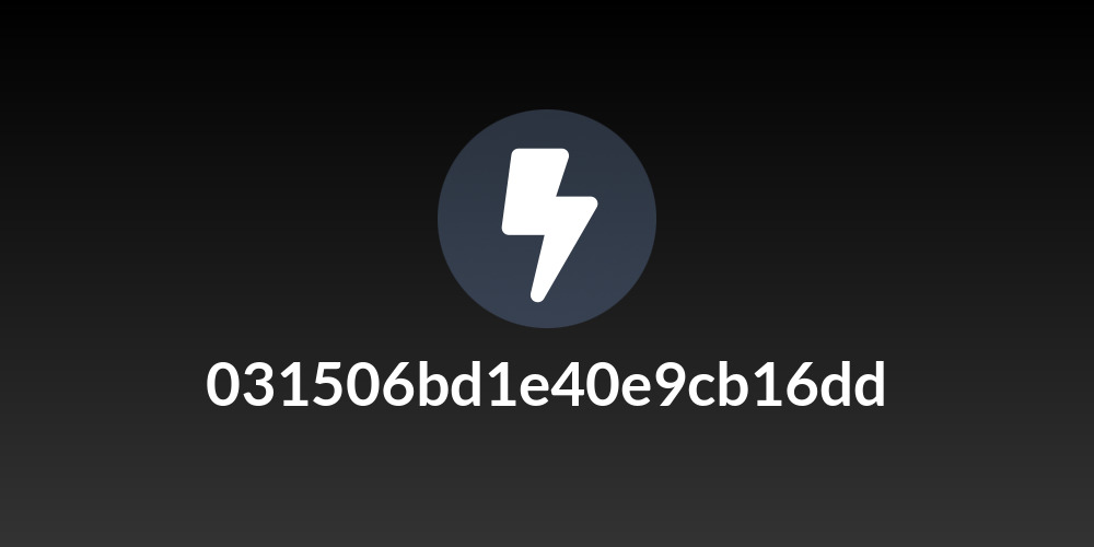 031506bd1e40e9cb16dd