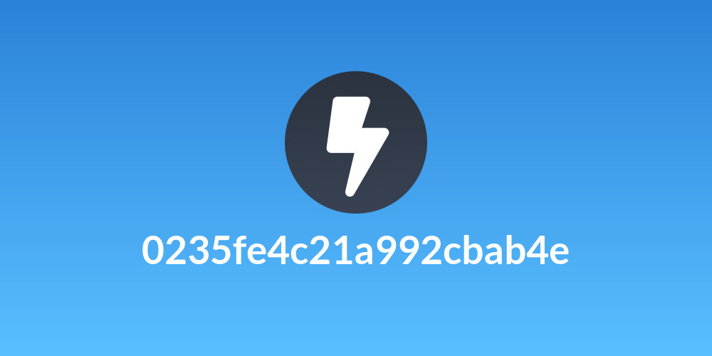 0235fe4c21a992cbab4e