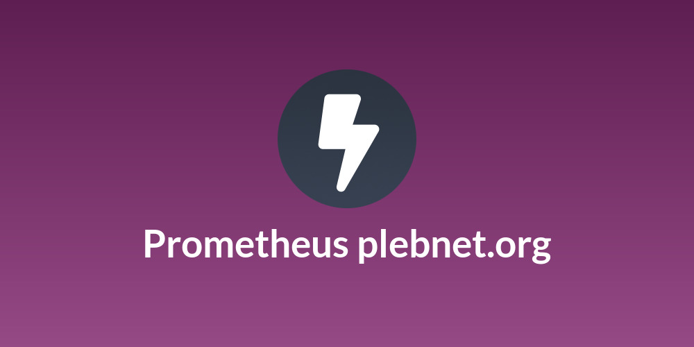 Prometheus plebnet.org