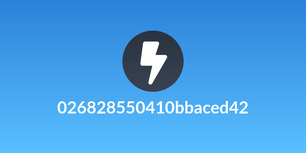 026828550410bbaced42