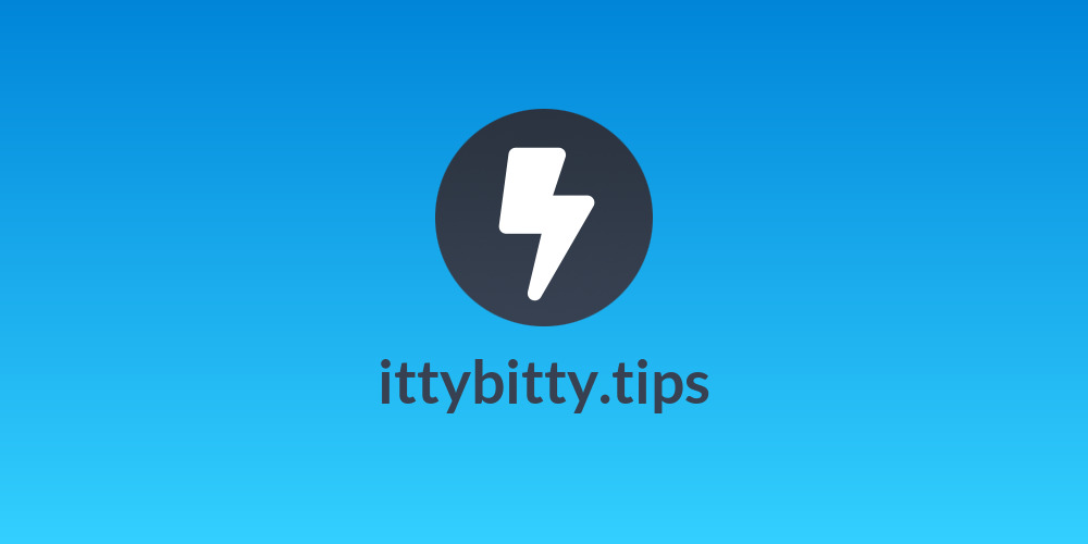 ittybitty.tips