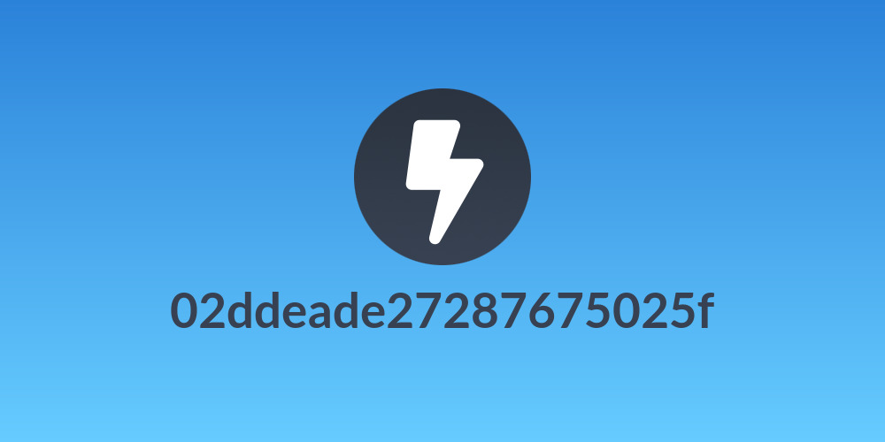 02ddeade27287675025f