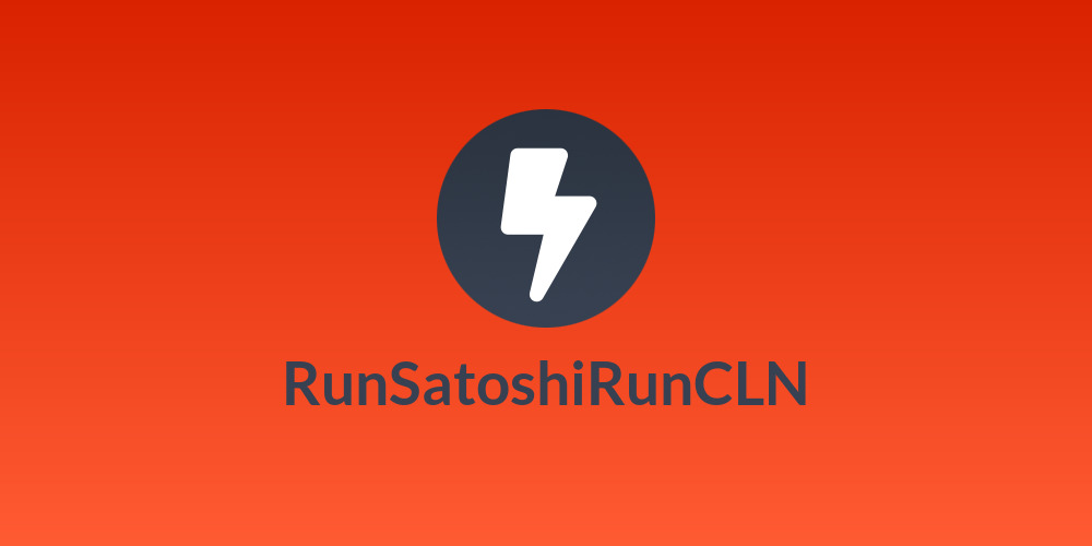 RunSatoshiRunCLN⚡