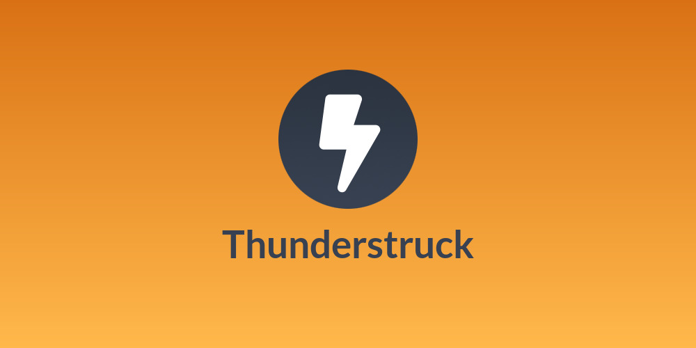 Thunderstruck⚡