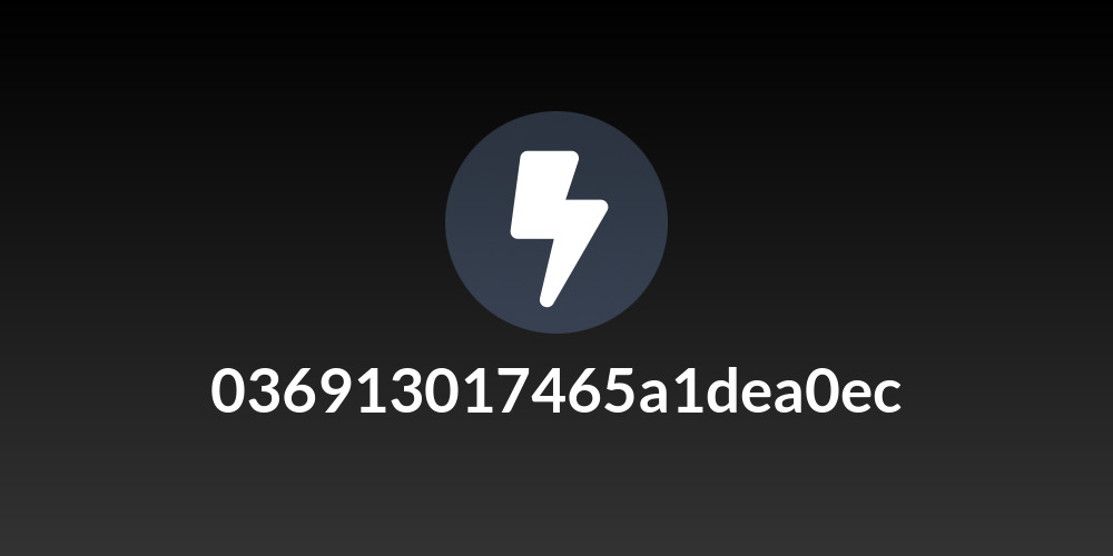 036913017465a1dea0ec