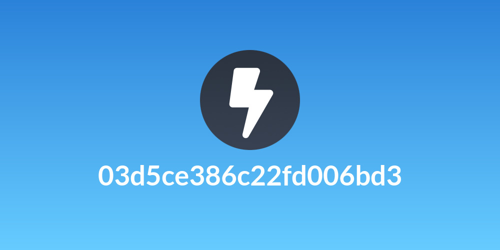 03d5ce386c22fd006bd3