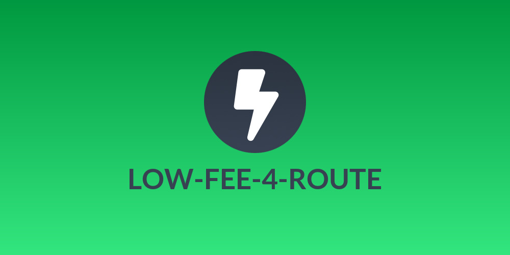 LOW-FEE-4-ROUTE