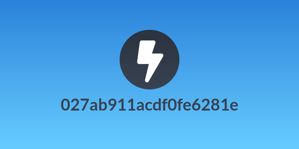 027ab911acdf0fe6281e