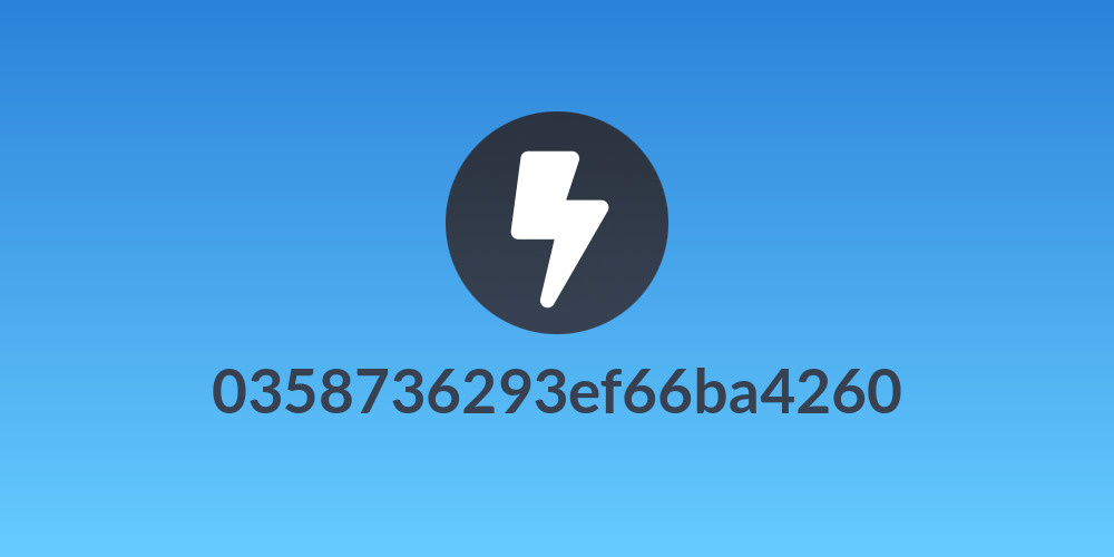 0358736293ef66ba4260