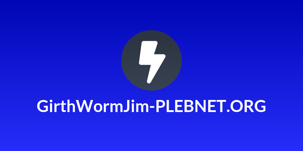GirthWormJim-PLEBNET.ORG