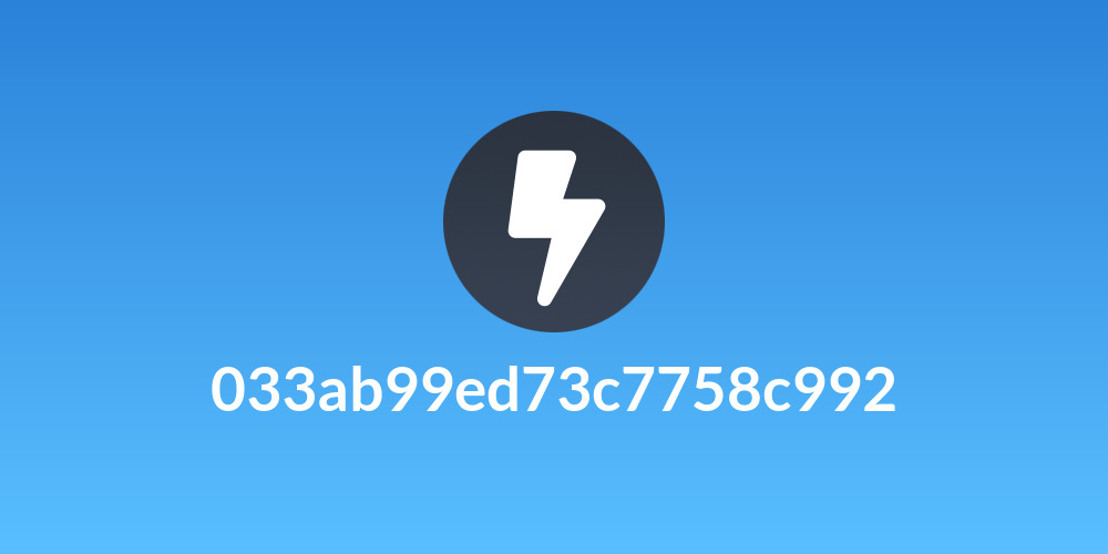 033ab99ed73c7758c992