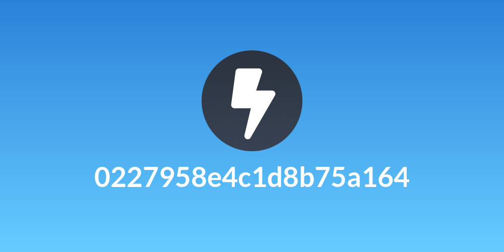 0227958e4c1d8b75a164