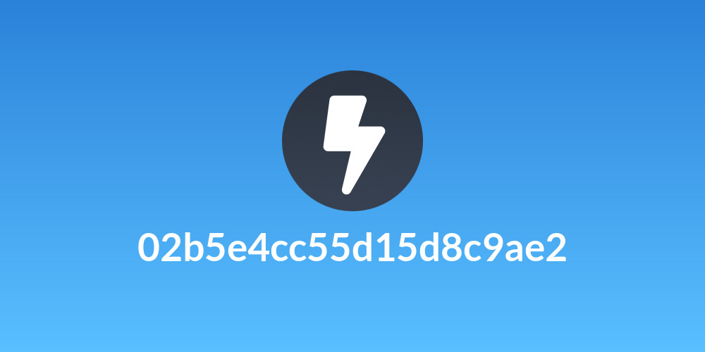 02b5e4cc55d15d8c9ae2