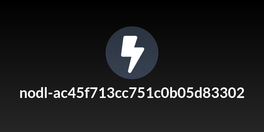 nodl-ac45f713cc751c0b05d83302