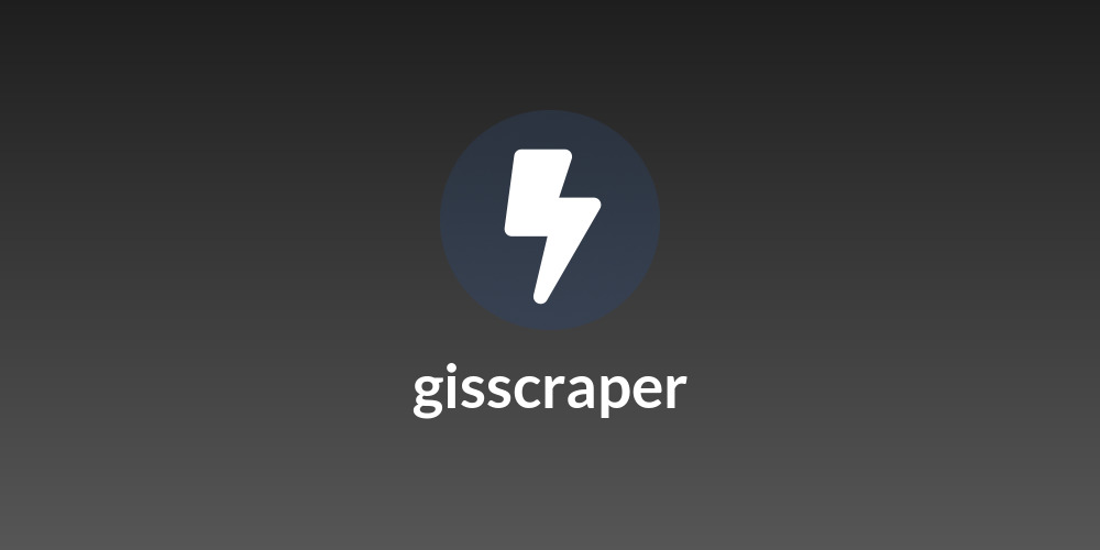 gisscraper