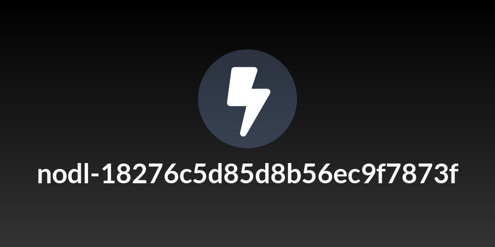 nodl-18276c5d85d8b56ec9f7873f