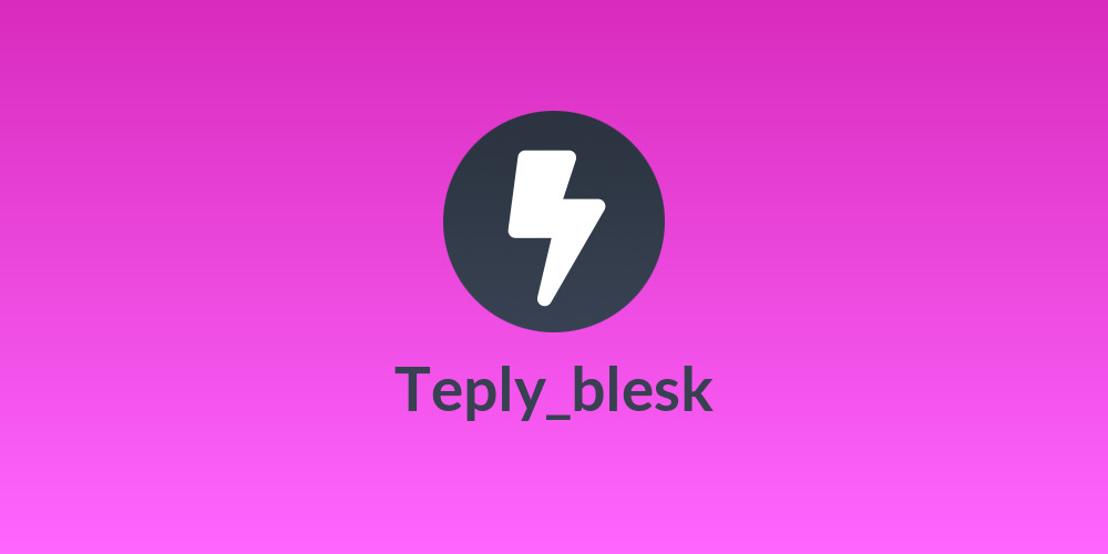 Teply_blesk