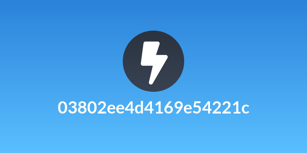 03802ee4d4169e54221c