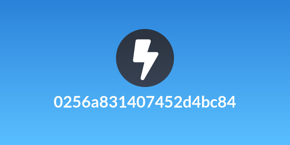 0256a831407452d4bc84