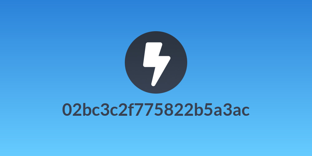 02bc3c2f775822b5a3ac