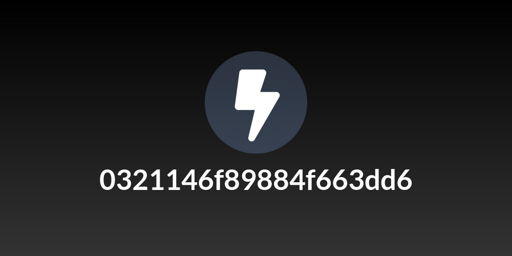 0321146f89884f663dd6