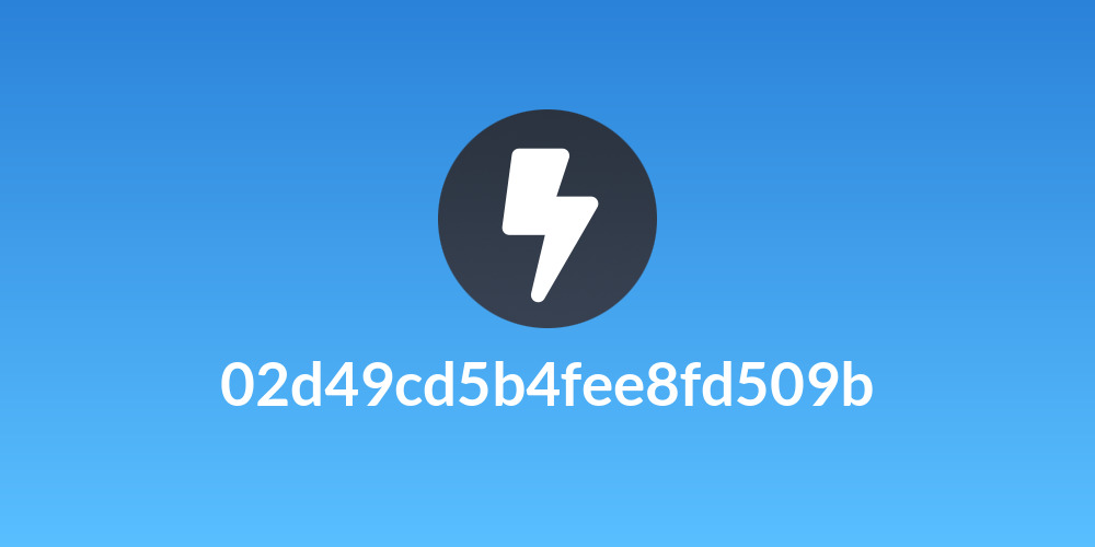 02d49cd5b4fee8fd509b