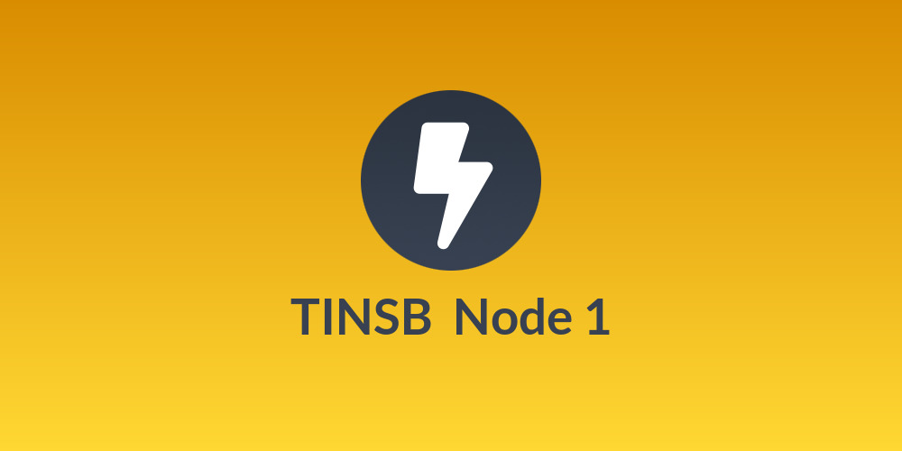 TINSB 🟠️⚡️ Node 1