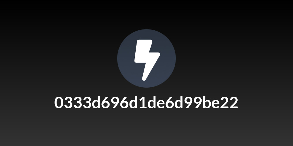 0333d696d1de6d99be22