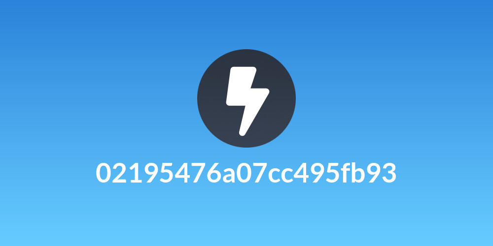 02195476a07cc495fb93