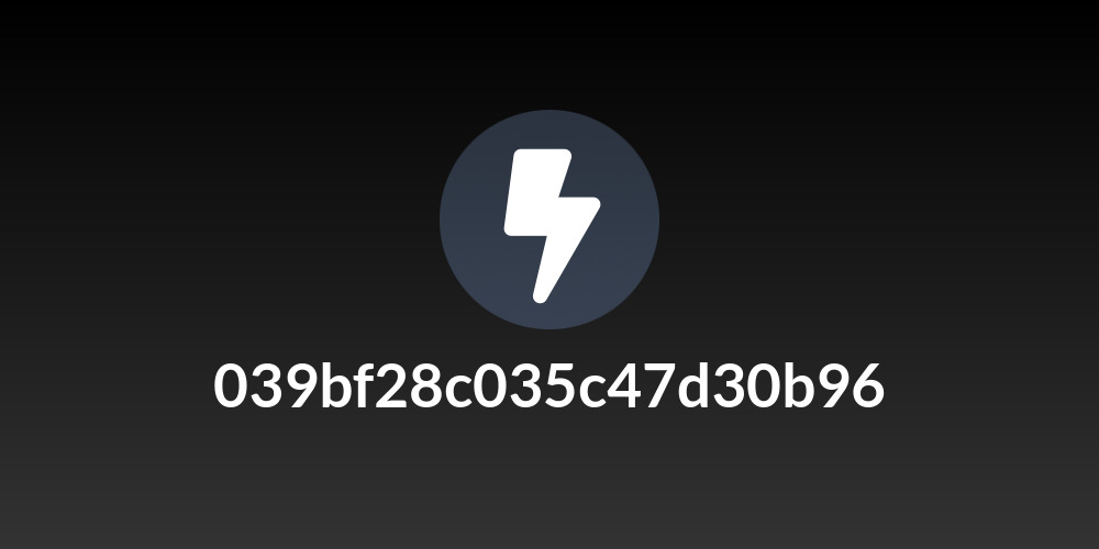 039bf28c035c47d30b96