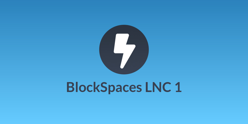 BlockSpaces LNC 1