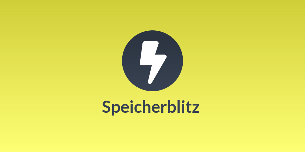 Speicherblitz ⚡️