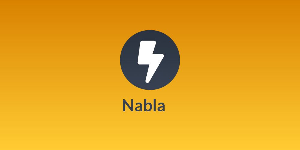 Nabla ∇