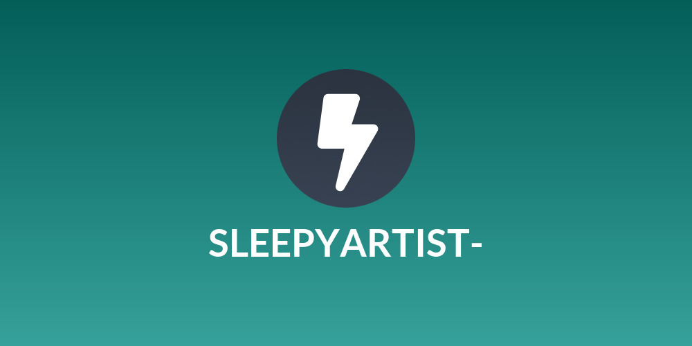 SLEEPYARTIST-