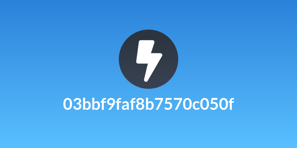 03bbf9faf8b7570c050f