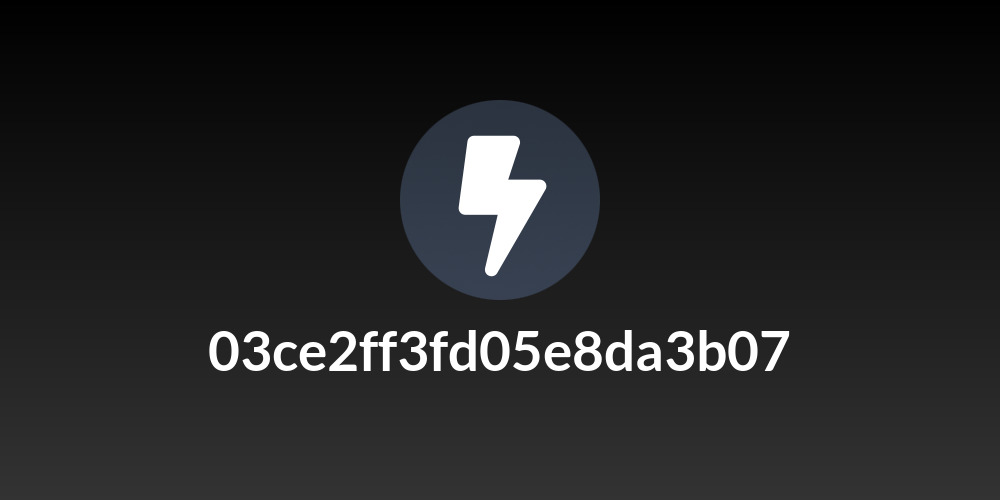 03ce2ff3fd05e8da3b07