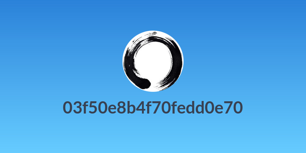 03f50e8b4f70fedd0e70