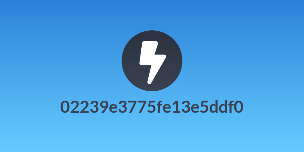 02239e3775fe13e5ddf0